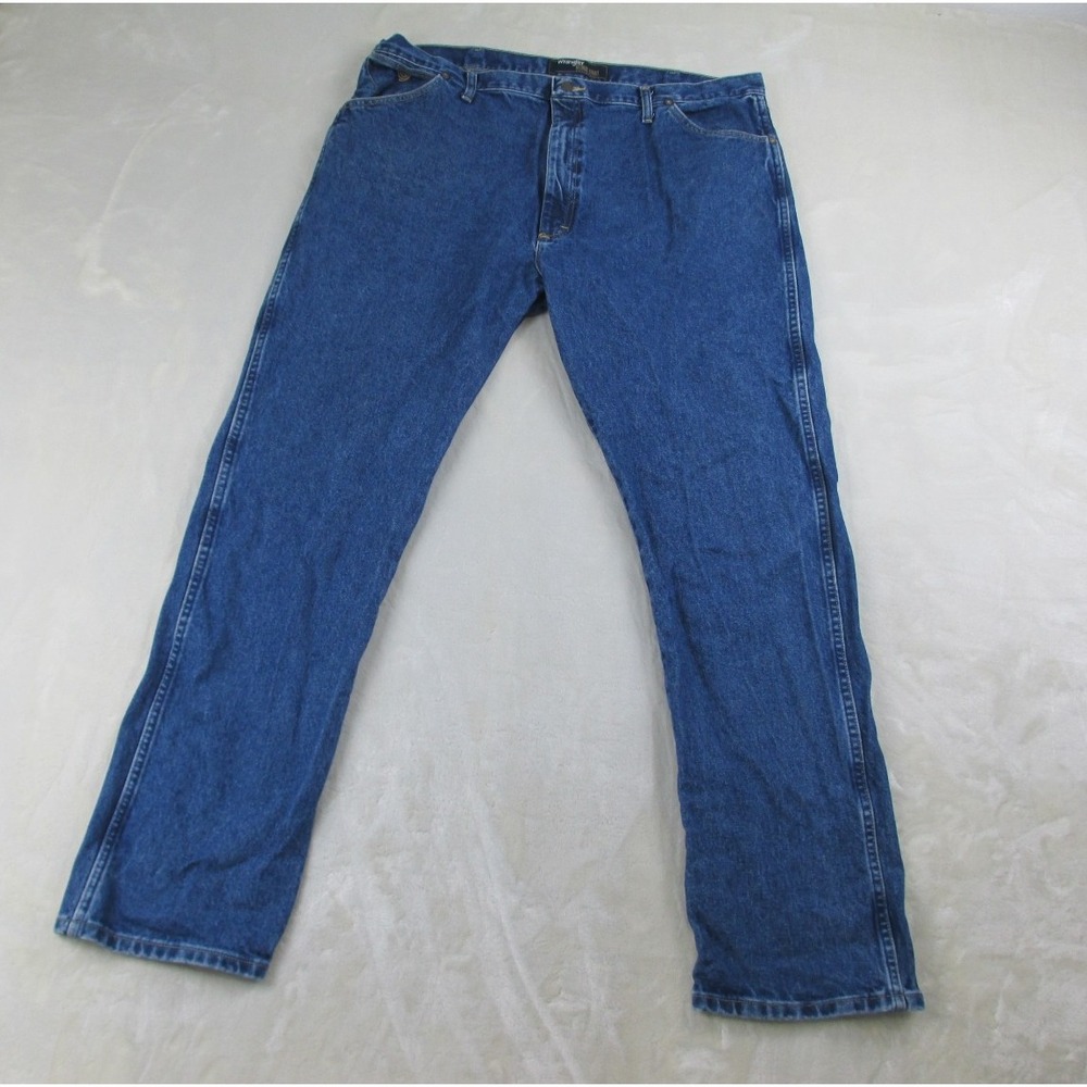 Wrangler George Strait Pants Mens 42 Blue Denim Jeans‎ Western Casual 42X34* - Picture 2 of 12